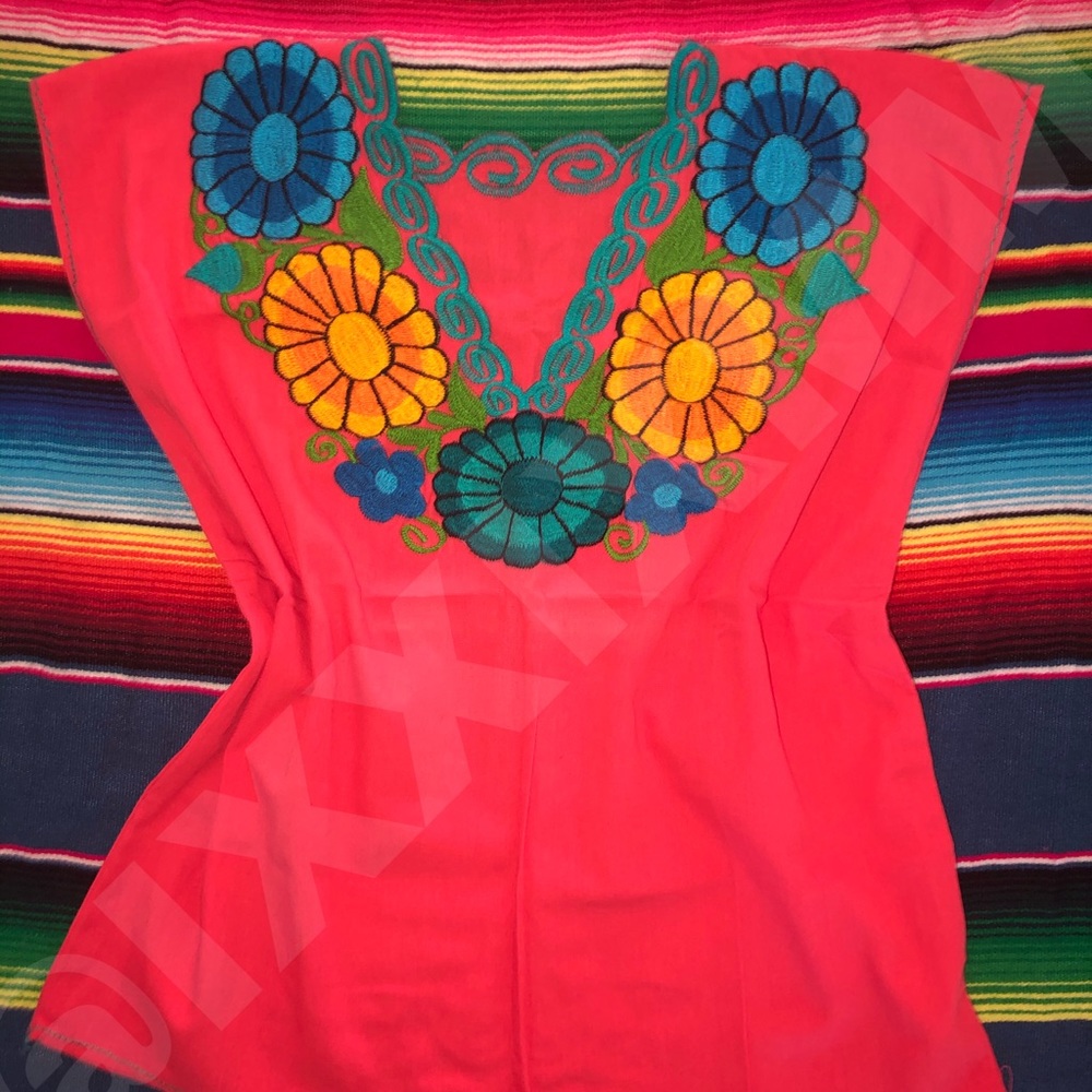 Handcrafted Coral Blouse